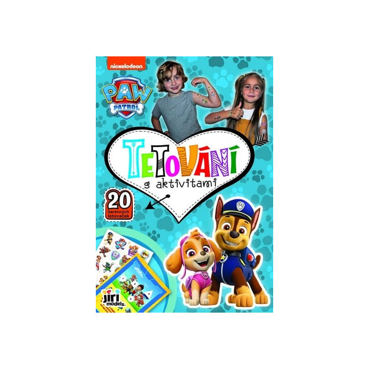 Sešit Tetování s aktivitami Tlapková patrola/Paw patrol 18x26cm