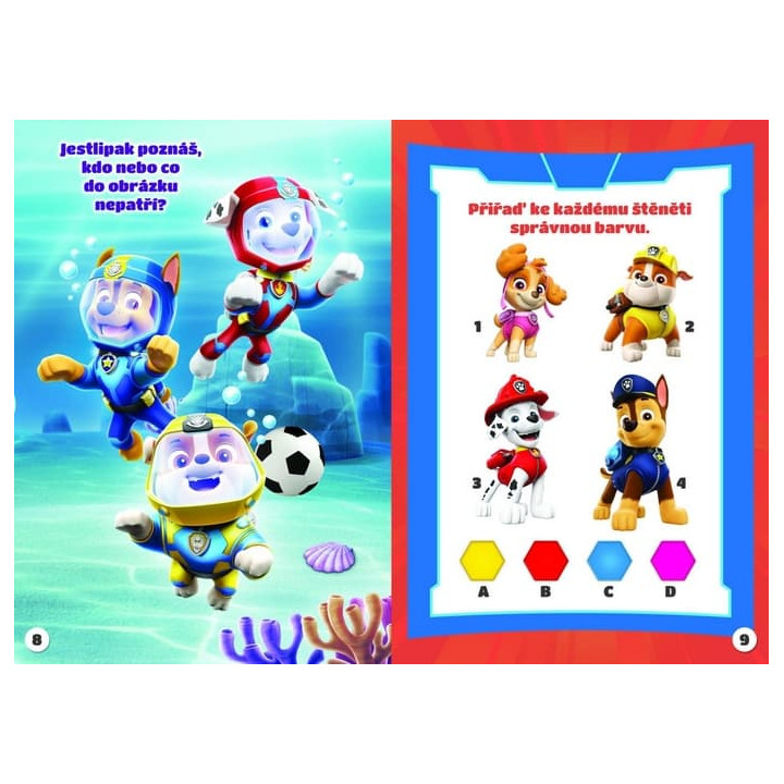 Sešit Tetování s aktivitami Tlapková patrola/Paw patrol 18x26cm