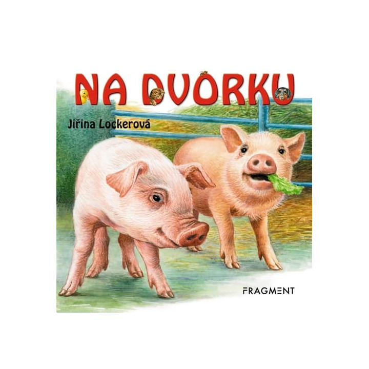 Knížka leporelo Na dvorku CZ text