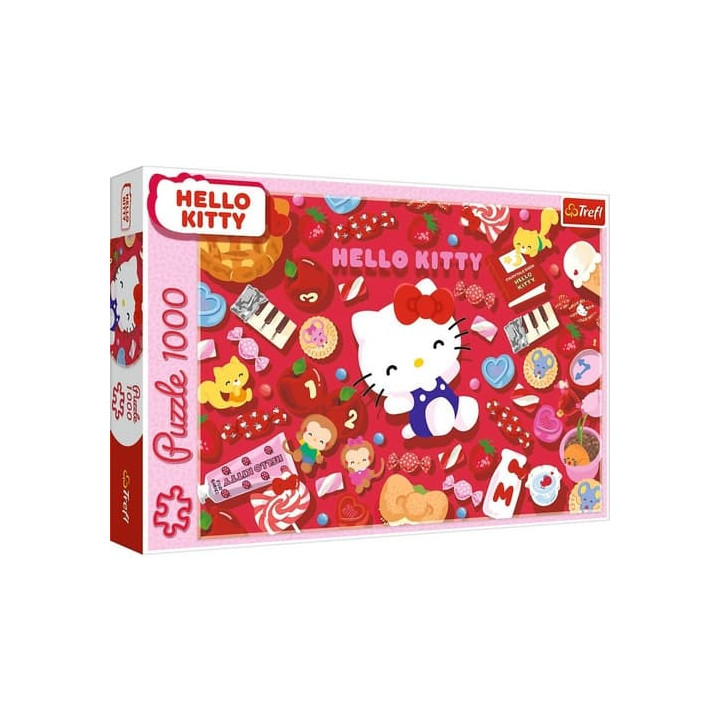 Puzzle Hello Kitty 1000 dílků 68,3x48cm v krabici 40x27x6cm