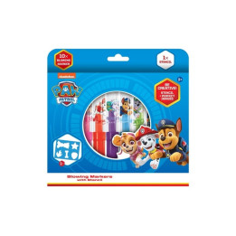 Fixy foukací 10ks se šablonou Tlapková patrola/Paw Patrol v krabičce 20x19cm