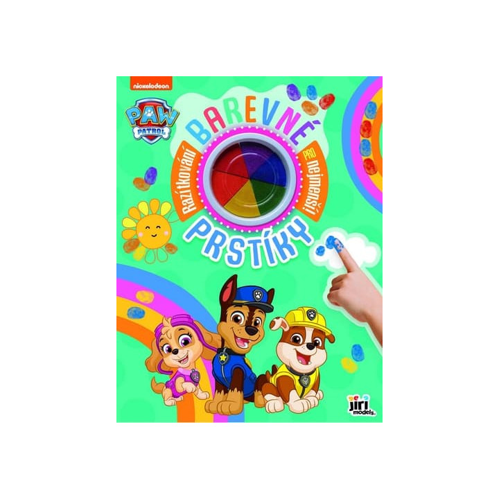 Sešit Barevné prstíky Tlapková patrola/Paw patrol s prstovými barvami 23x30cm