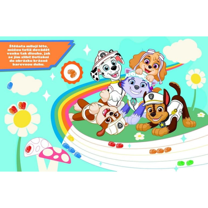 Sešit Barevné prstíky Tlapková patrola/Paw patrol s prstovými barvami 23x30cm