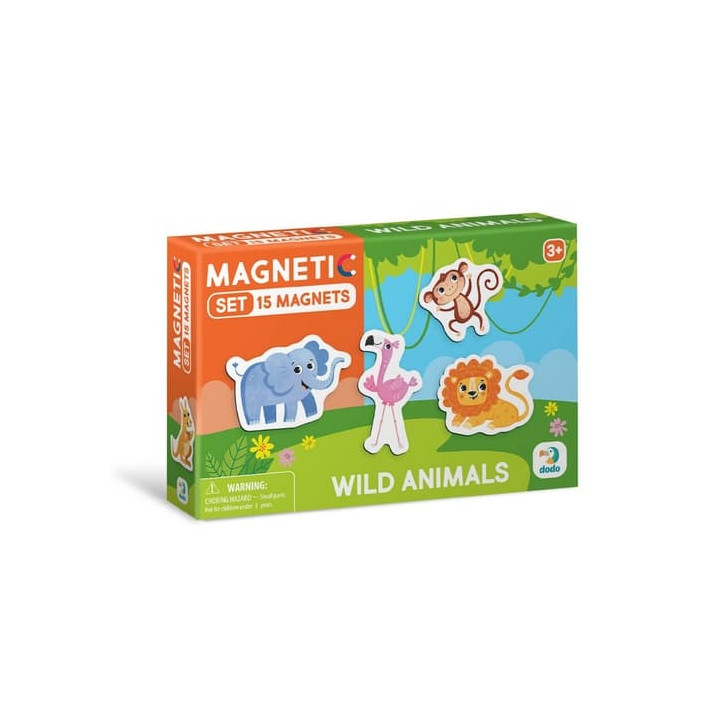 Magnety Safari 15ks v krabičce 17x11x3cm