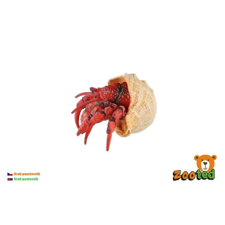 Krab poustevník zooted plast 7cm