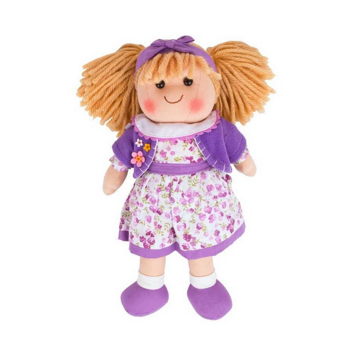 Bigjigs Toys Látková panenka Laura 34 cm
