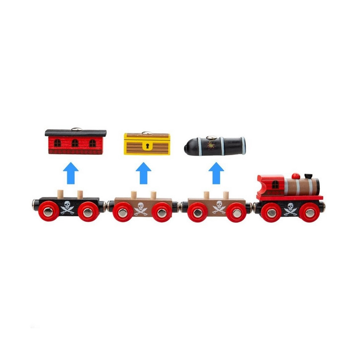 Bigjigs Rail Hasičský vlak + 3 koleje