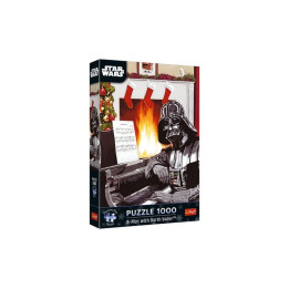 Puzzle Premium Plus: Star Wars - Vánoce s Darth Vader 1000 dílků 48x68,3cm v krabici 27x40x6cm