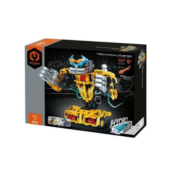 Stavebnice iM.MASTER hydraulický bojový robot plast 717 dílků v krabici 35x27x7cm