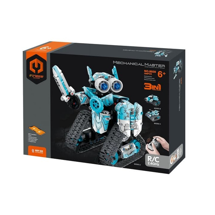 Stavebnice iM.MASTER 3v1 programovatelný robot RC plast 2,4GHz 398 dílků na bat. v krabici 31x23cm