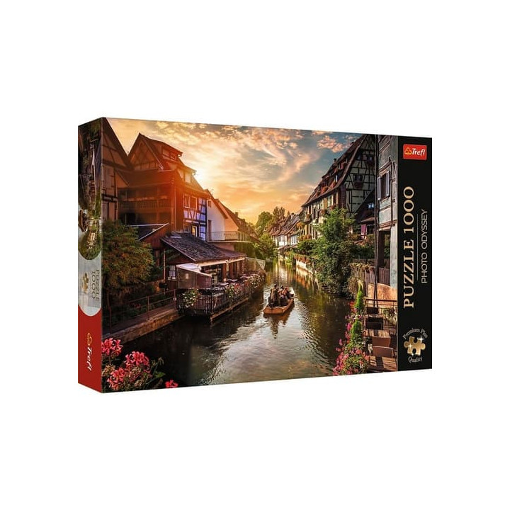 Puzzle Premium Plus - Photo Odyssey:Malé Benátky v Colmar, Francie 1000dílků 68,3x48cm v krab 40x27