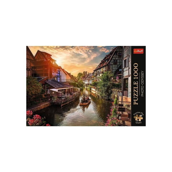 Puzzle Premium Plus - Photo Odyssey:Malé Benátky v Colmar, Francie 1000dílků 68,3x48cm v krab 40x27