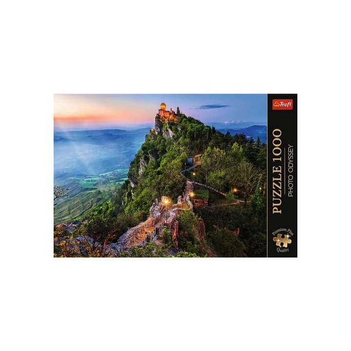 Puzzle Premium Plus - Photo Odyssey: Cesta Tower,San Marino 1000 dílků 68,3x48cm v krabici 40x27x6cm