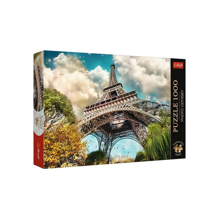Puzzle Premium Plus - Photo Odyssey:Eiffelova věž v Paříži, Francie 1000dílků 68,3x48cm v krab 40x27