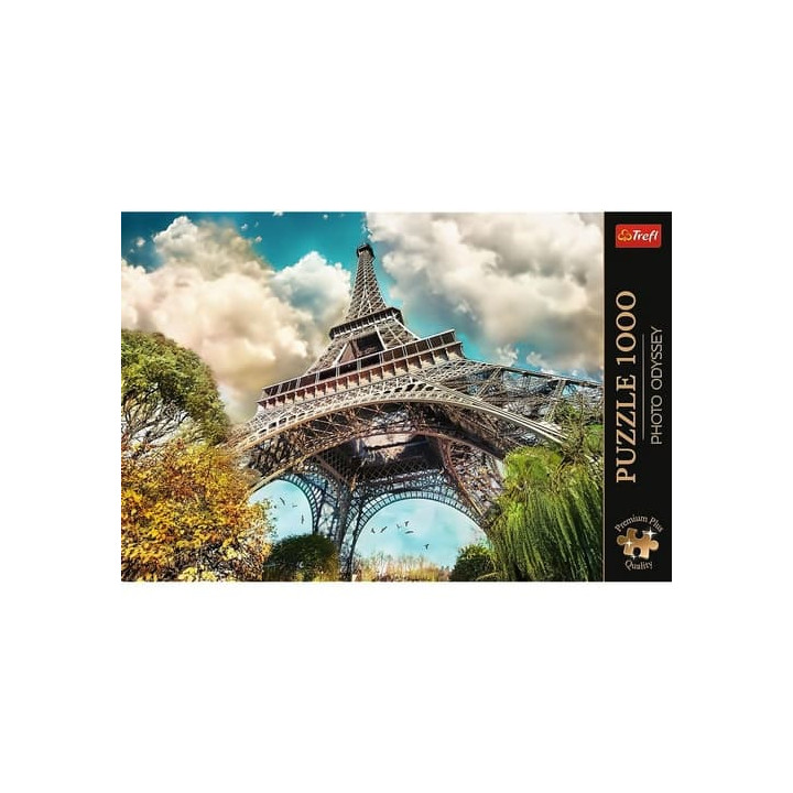 Puzzle Premium Plus - Photo Odyssey:Eiffelova věž v Paříži, Francie 1000dílků 68,3x48cm v krab 40x27