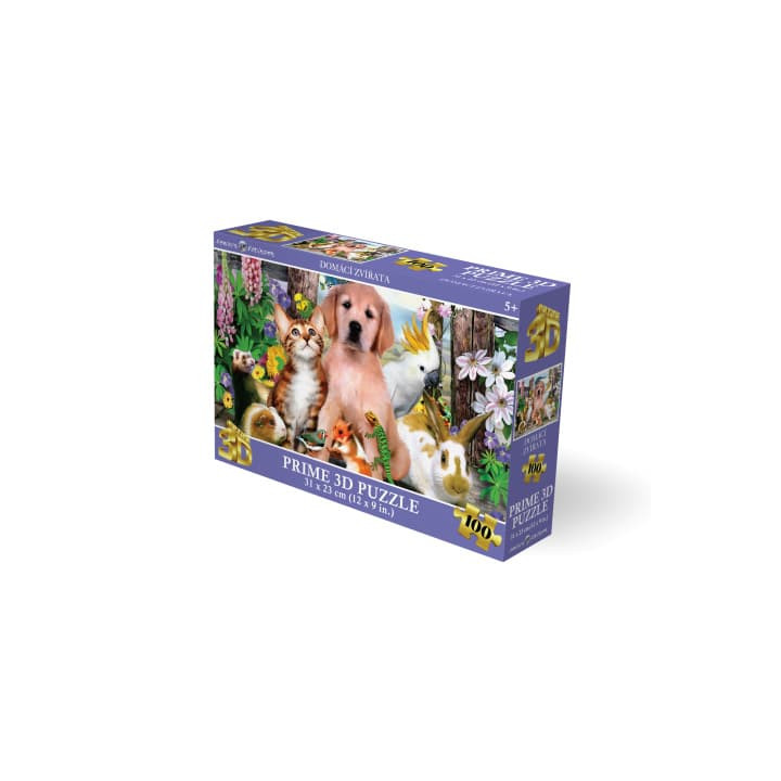 Puzzle 3D - Domácí zvířata