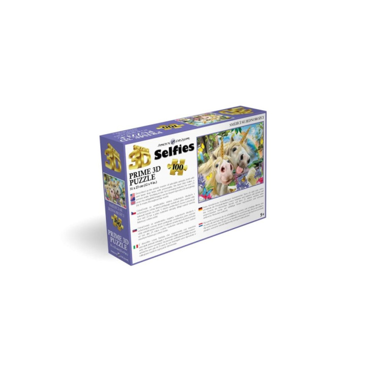 Puzzle 3D - Smějící se jednorožci