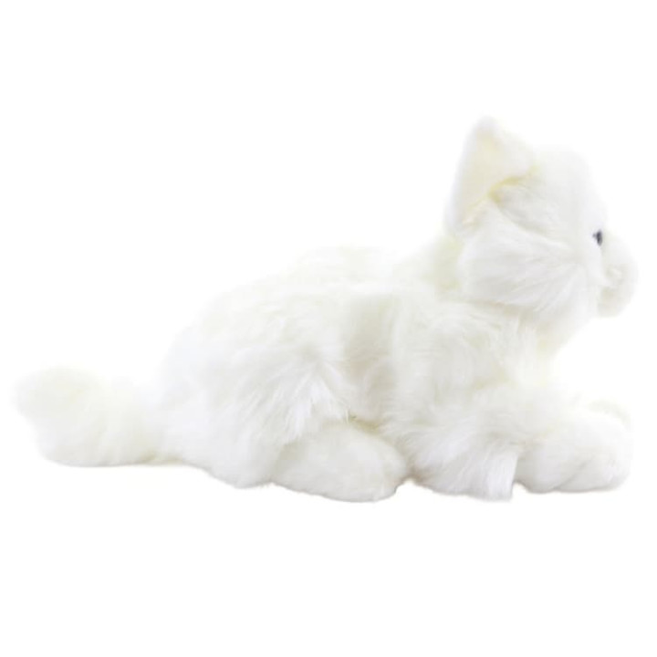 Kočka bílá ležící 20 cm Eco-friendly