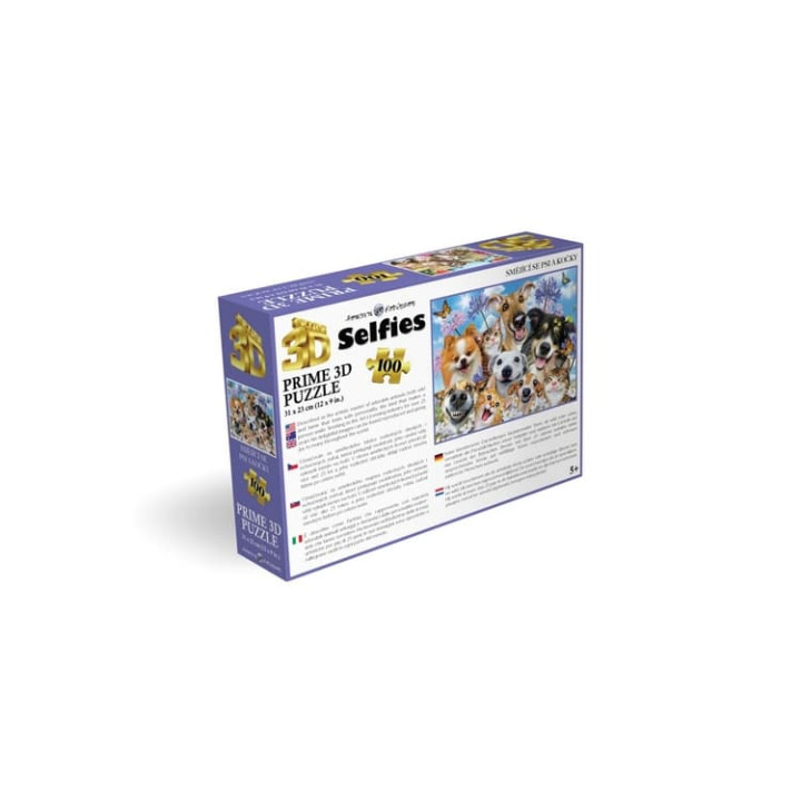 Puzzle 3D - Smějící se psi a kočky