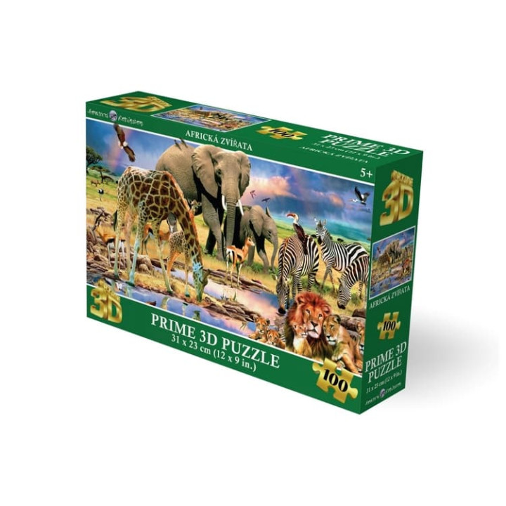 Puzzle 3D - Africká zvířata