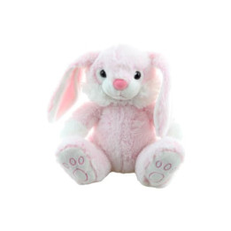 Králík plyš růžový 23 cm