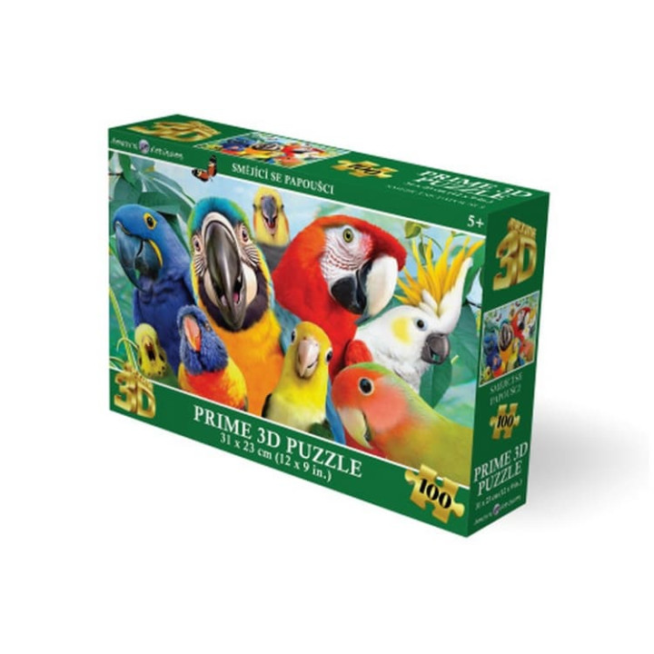 Puzzle 3D - Smějící se papoučci