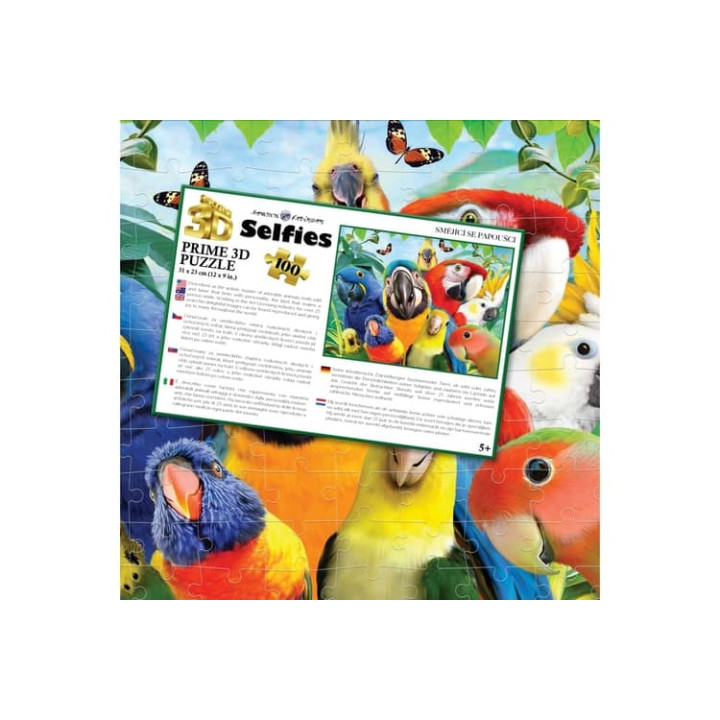 Puzzle 3D - Smějící se papoučci