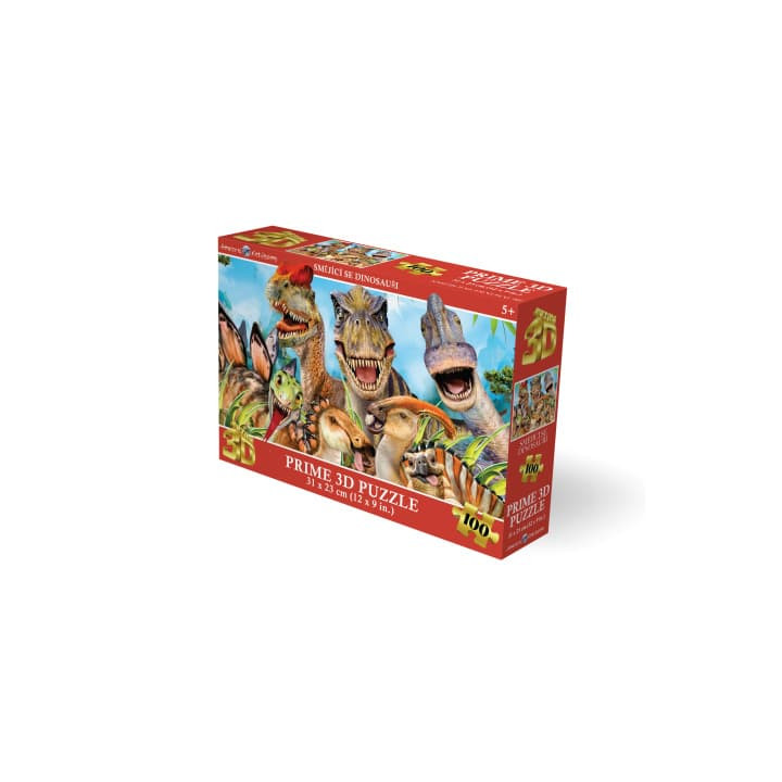 Puzzle 3D - Smějící se dinosauři