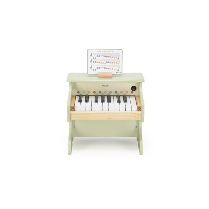 Dřevěné piano na baterie
