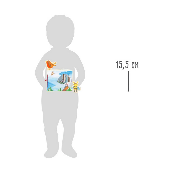 Small Foot Dřevěná obrázková knížka s včelkou