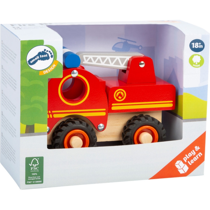 Small Foot Dřevěné hasičské auto s žebříkem