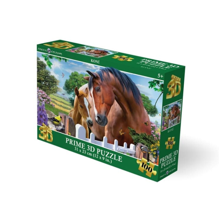 Puzzle 3D - Koně