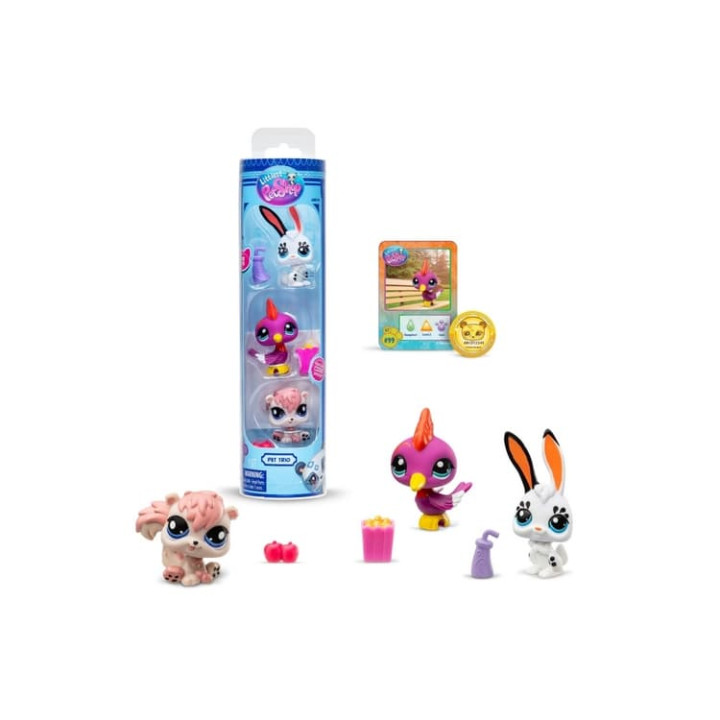 Littlest Pet Shop 3 figurky - 3 druhy