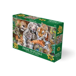 Puzzle 3D - Spící šelmy