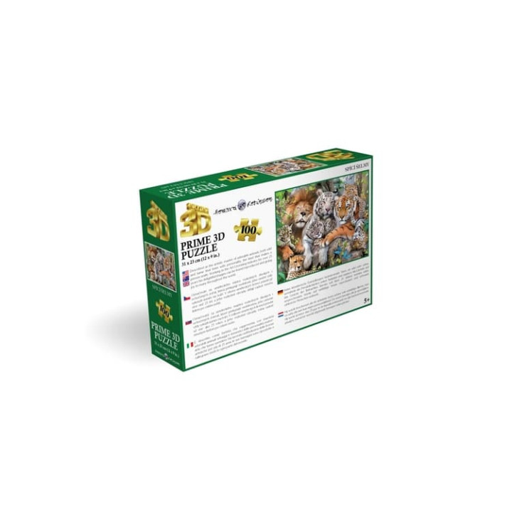 Puzzle 3D - Spící šelmy