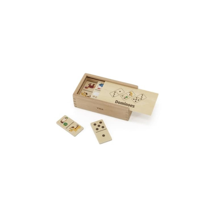Dřevěné domino zvířátka