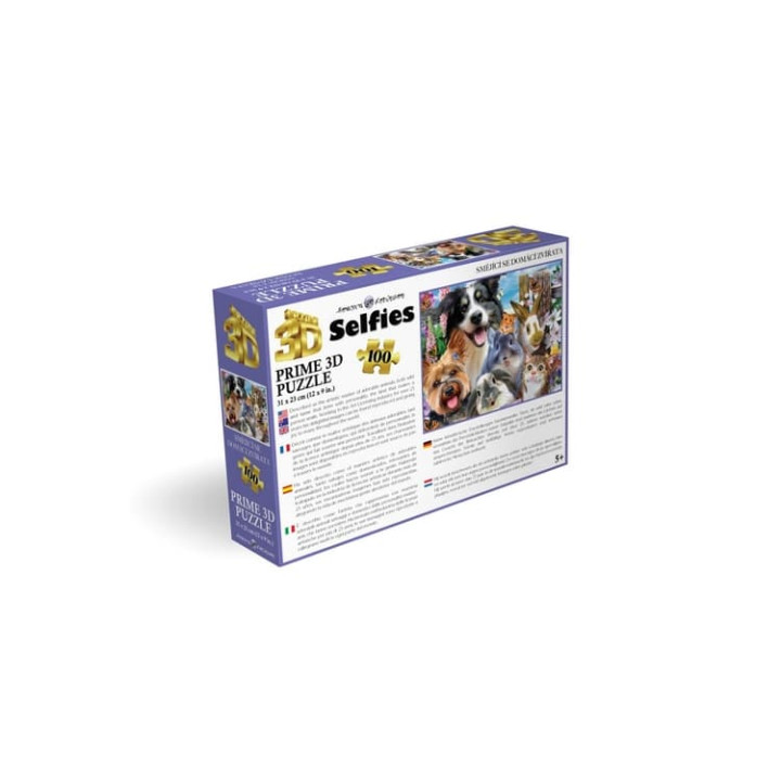 Puzzle 3D - Smějící se domácí zvířata