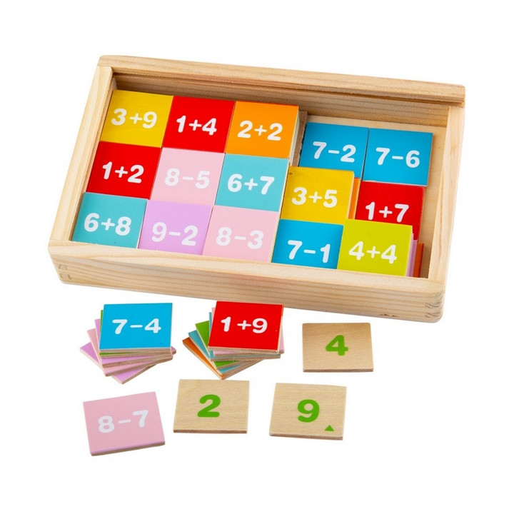 Bigjigs Toys Sčítání a odčítání v krabičce