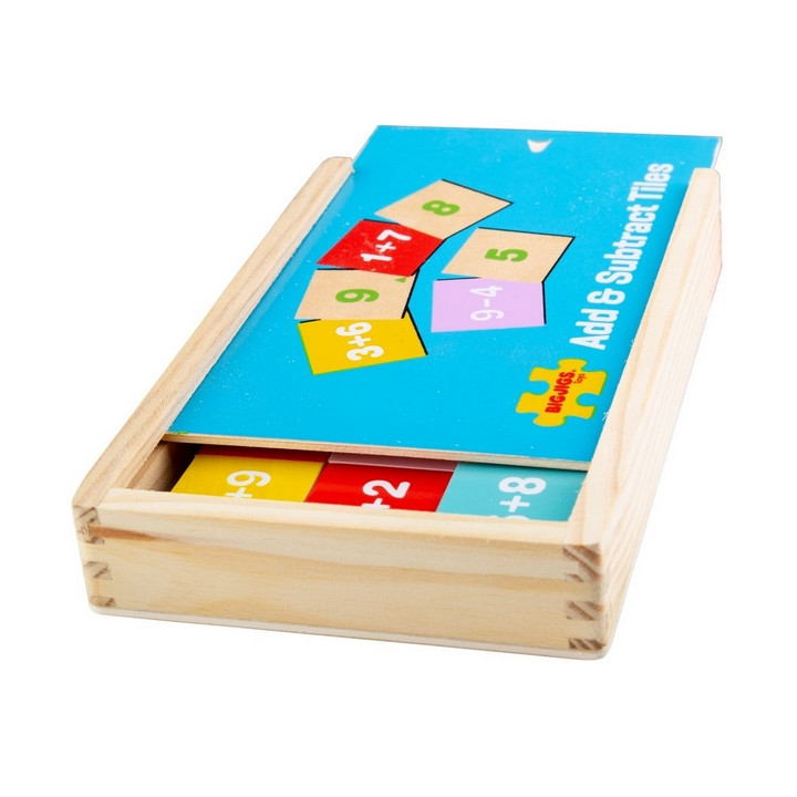 Bigjigs Toys Sčítání a odčítání v krabičce
