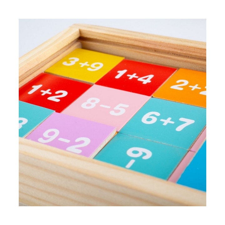 Bigjigs Toys Sčítání a odčítání v krabičce
