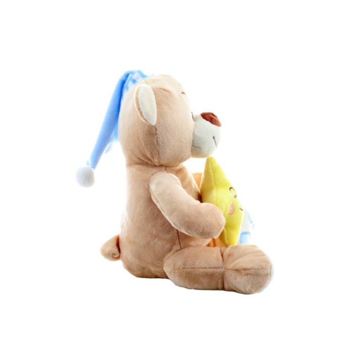 Medvídek s hvězdičkou modrý plyš 23 cm
