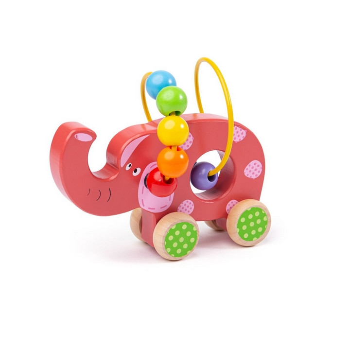 Bigjigs Baby Motorický labyrint slon