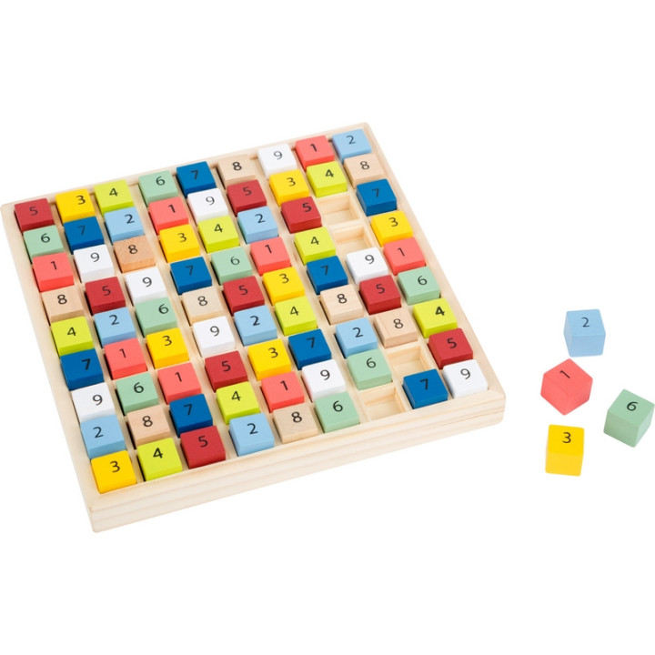 Small Foot Dřevěné sudoku barevné kostičky