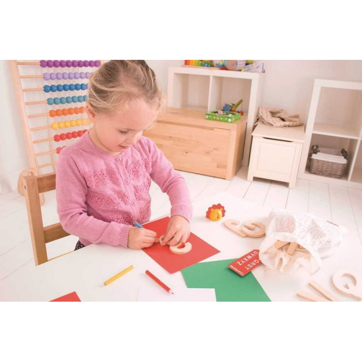 Bigjigs Toys Dřevěná abeceda velká písmena