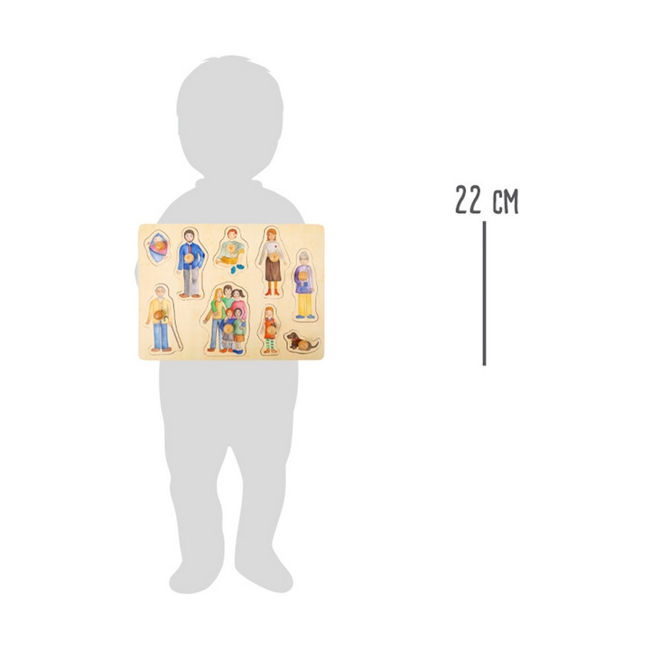 Small Foot Dřevěné puzzle Rodina