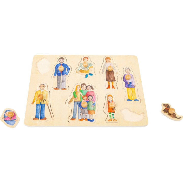 Small Foot Dřevěné puzzle Rodina