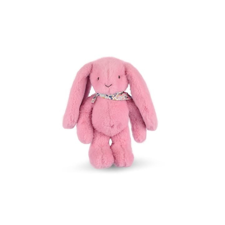 Doudou Plyšový králíček s šátkem růžový 35 cm