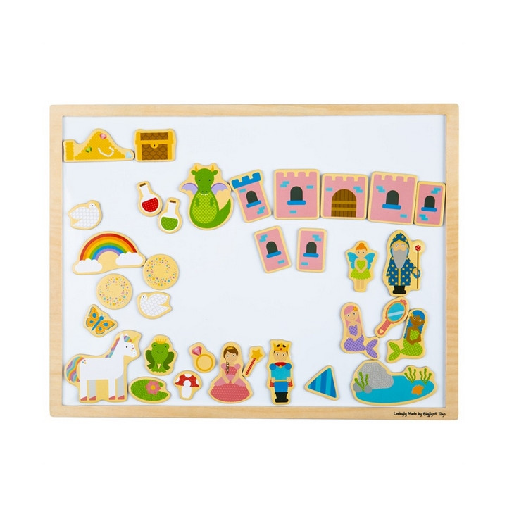 Bigjigs Toys Dřevěná magnetická tabule