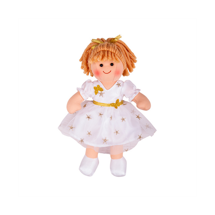 Bigjigs Toys Látková panenka Charlotte 28cm