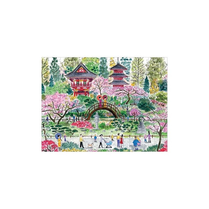 Galison Puzzle Japonská čajová zahrada 300 dílků